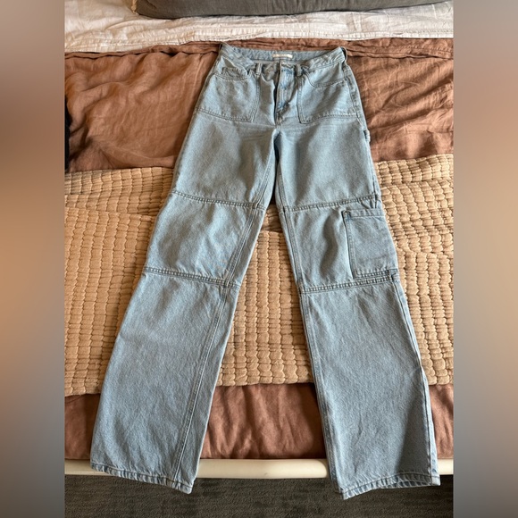 Pacsun wide leg high rise full length carpenter jean denim - Picture 4 of 7